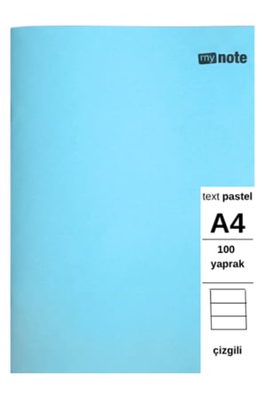 TEXT PASTEL DEFTER A4 100 Yaprak ÇİZGİLİ 1 Adet