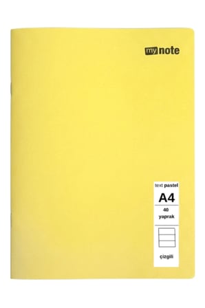 TEXT PASTEL DEFTER A4 40 YAPRAK ÇİZGİLİ 1 ADET