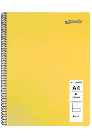 TEXT Pastel Defter A4 40 Yaprak Kareli 1 Adet