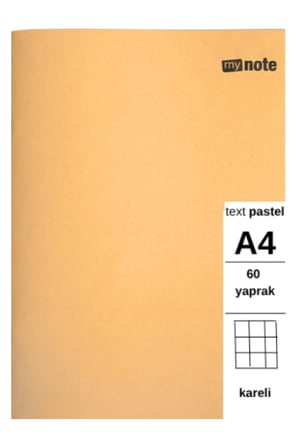 TEXT Pastel Defter A4 60 Yaprak Kareli 1 Adet