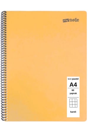 TEXT Pastel Defter A4 60 Yaprak Kareli 1 Adet