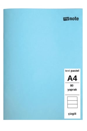 TEXT PASTEL DEFTER A4 80 YAPRAK ÇİZGİLİ 1 ADET