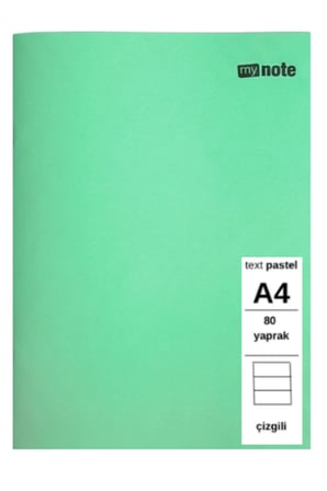 TEXT PASTEL DEFTER A4 80 YAPRAK ÇİZGİLİ 1 ADET
