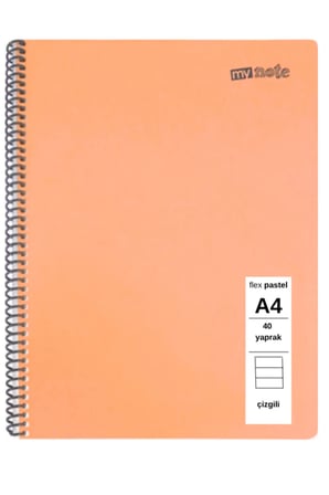 FLEX PASTEL DEFTER A4 40 YAPRAK ÇİZGİLİ 5 ADET
