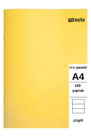 TEXT PASTEL DEFTER A4 100 Yaprak ÇİZGİLİ 3 Adet