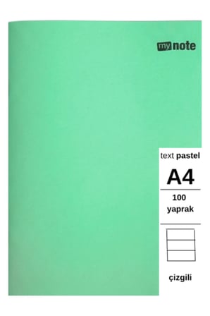 TEXT PASTEL DEFTER A4 100 Yaprak ÇİZGİLİ 5 Adet