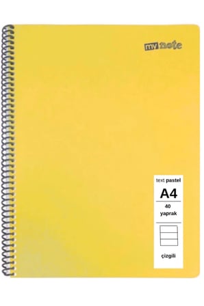 TEXT PASTEL DEFTER A4 40 YAPRAK ÇİZGİLİ 5 ADET