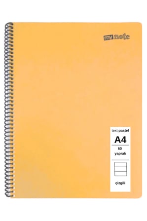 TEXT PASTEL DEFTER A4 60 YAPRAK ÇİZGİLİ 5 ADET