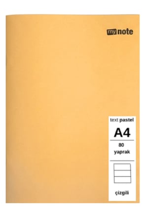 TEXT PASTEL DEFTER A4 80 YAPRAK ÇİZGİLİ 5 ADET