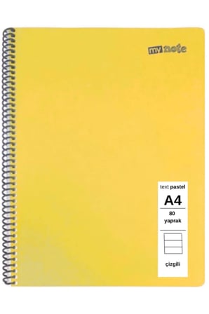 TEXT PASTEL DEFTER A4 80 YAPRAK ÇİZGİLİ 5 ADET