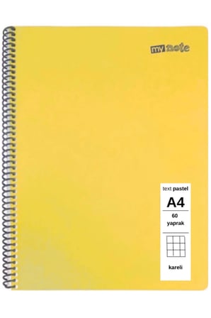 TEXT PASTEL DEFTER A4 40+60+80+100 YAPRAK KARELİ 4 ADET