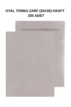 Torba Zarf 26x35 Kraft 90 gr 250 Adet – Dayanıklı ve Doğal Gönderim Çözümü