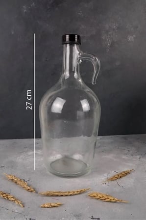 3'lü Banyo Seti Deterjan Kavanozu 3000ml, Yumuşatıcı Şişesi 1,5 Lt, Sıvı Deterjan Şişesi 1,5 Lt Cam