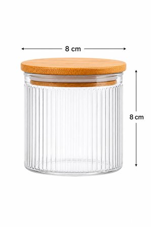 6'lı Çizgili Cam Tatlı Sunum Kasesi 350 ml - Magnolia Cheesecake Kahvaltılık Çerezlik Servis Seti