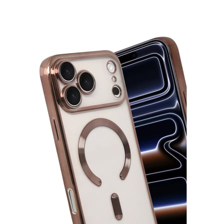 Apple iPhone 17 Pro Max Kross Magneticsafe Kapak - Çöl Titanyum