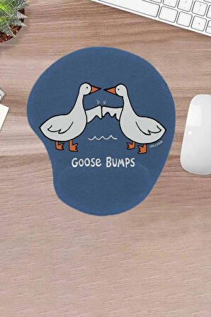 Damla, Mavi Ördekler, Bilek Destekli Konforlu Mousepad, Ergonomik Bilgisayar Faresi Pedi, laptop aksesuarı