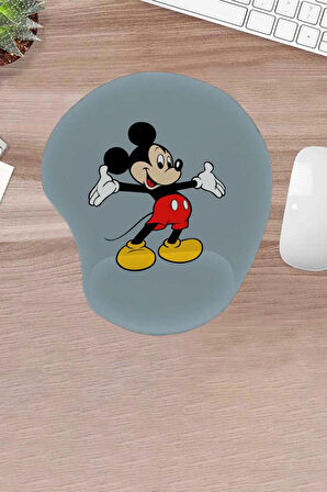 Damla, Çizgi Film Bilek Destekli Konforlu Mousepad, Sevimli Fare Deseni, Oyuncular İçin Kaymaz fare pedi