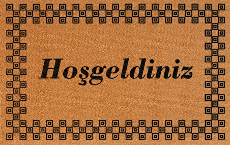 Hoşgeldiniz, Kareli, Kare Desenli Paspas, Dış Kapı Önü Paspası, Dayanıklı Uzun Ömürlü Paspas, Ev eşyası