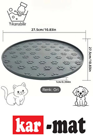 Mama Kabı Altlığı, Beslenme Pedi, Beslenme Paspası, Kedi Köpek Mama Kabı Paspası