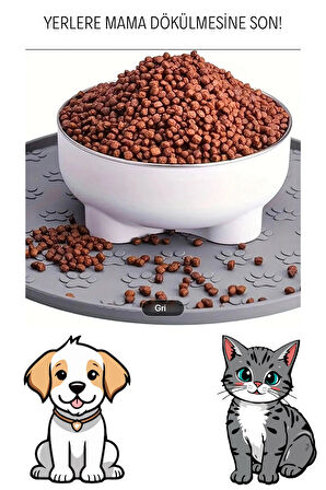 Mama Kabı Altlığı, Beslenme Pedi, Beslenme Paspası, Kedi Köpek Mama Kabı Paspası
