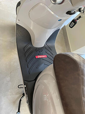 Arora Cappucino Modele Uyumlu Motorsiklet Paspası, Motor Paspas, Kaymaz Koruyucu Moto Paspas