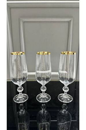 Crystalex Gold Ayaklı Kahve Yanı Su Bardağı 180 Ml