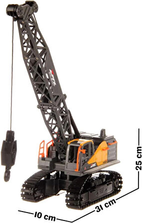 Uzaktan Kumandalı 40 MHz Tam Fonksiyonlu Rc İş Araçı Kule Vinç Led Işıklı ve Hareketli