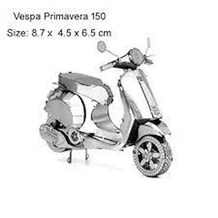 VESPA PRİMAVERA SCOOTER 3D Metal Maket Bulmaca Puzzle modeli kitleri DIY 14+ Yaş 52+ parça