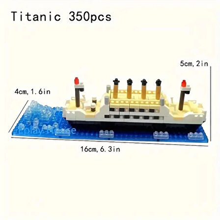 Titanic 3D BULDING BLOCKS 350 Parça 6+ YAŞ Puzzle Tekne Gemi Hediye