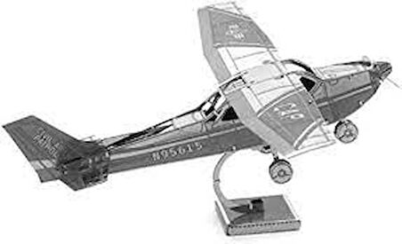 DIY 3D Metal Puzzle Senna Skyhawk Uçak Hediyelik Maket 14+ Yaş