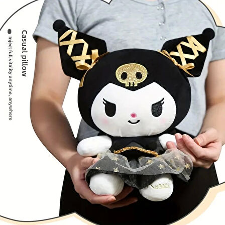 Kuromi Hello Kitty Özel Seri Sanrio 25 Cm Peluş Oyuncak Sanrio Kuromi Plush Hediyelik Oyuncak