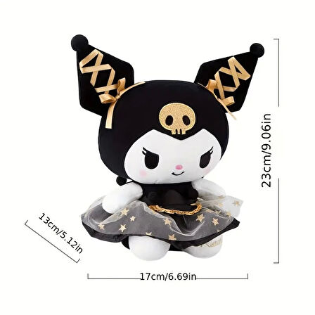 Kuromi Hello Kitty Özel Seri Sanrio 25 Cm Peluş Oyuncak Sanrio Kuromi Plush Hediyelik Oyuncak