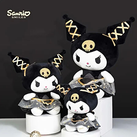 Kuromi Hello Kitty Özel Seri Sanrio 25 Cm Peluş Oyuncak Sanrio Kuromi Plush Hediyelik Oyuncak