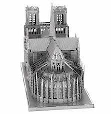 NOTRE DAME PARİS 3D Metal Maket Bulmaca Puzzle modeli kitleri DIY 14+ Yaş 117+ parça