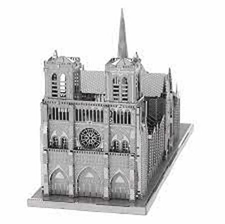 NOTRE DAME PARİS 3D Metal Maket Bulmaca Puzzle modeli kitleri DIY 14+ Yaş 117+ parça