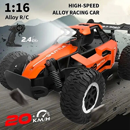 1:16 Off Road Şarjlı RC Uzaktan kumandalı MAVİ Arazi Aracı 5 Kanallı Çift Bataryalı 20 Km/s Hızında Hediyelik Oyuncak