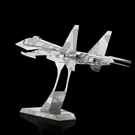 DIY 3D Metal Puzzle Bulmaca Rus Savaş Uçak SU-34 14+ yaş üstü Hediyelik model