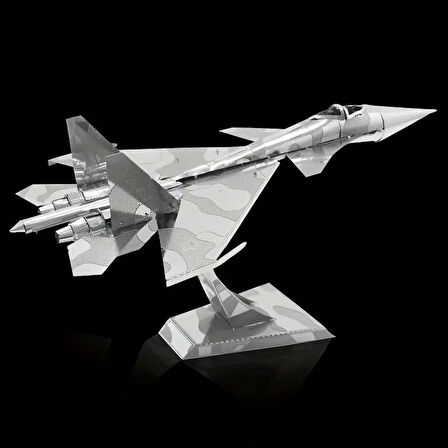 DIY 3D Metal Puzzle Bulmaca Rus Savaş Uçak SU-34 14+ yaş üstü Hediyelik model