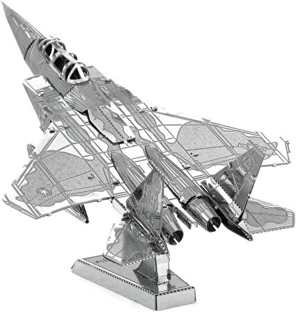 3D Metal Maket Bulmaca Puzzle F15 Figther modeli kitleri 14+ Yaş