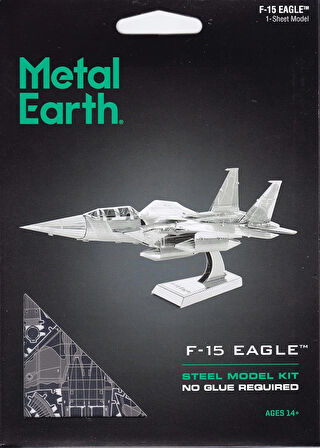 3D Metal Maket Bulmaca Puzzle F15 Figther modeli kitleri 14+ Yaş