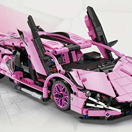 Lamborghini Sian 1:14 BUILDING BLOKS 1280 Parça Spor Araba Yapı Blokları 6+ Yaş Gençler & Yetişkinler İçin Mükemmel Hediye