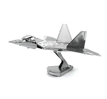 DIY 3D Metal Puzzle F22 Raptor Savaş Uçağı  Hediyelik Maket 14+ Yaş