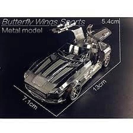 KELEBEK KANAT SPOR ARABA 3D Metal Maket Bulmaca Puzzle modeli kitleri DIY 14+ Yaş 85+ parça