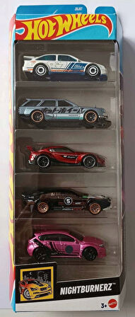 Hot Wheels 5'li Araba Seti Nıghtburnerz Ford, Nissan, Toyota, Dimachinni, Subaru JBJ87