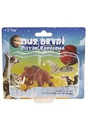 Ice Age - Buz Devri 5 Büyük Çarpışma Manny Scrat Figür Set