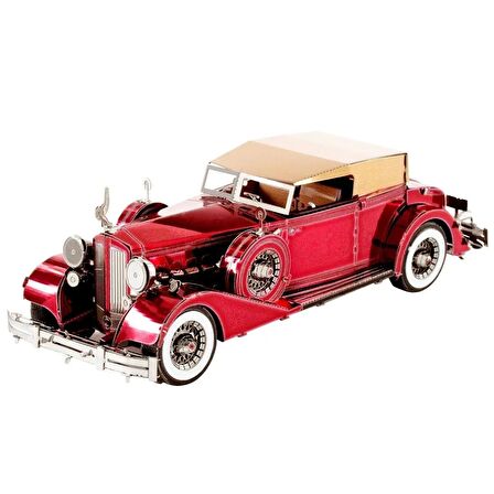 DIY 3D Metal Puzzle 1934 Packard Model 12 Klasik Araba Hediyelik Maket