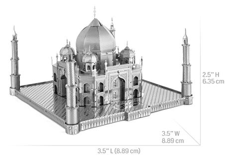 TAÇ MAHAL HİNDİSTAN 3D Metal Maket Bulmaca Puzzle modeli kitleri DIY 14+ Yaş 125+ parça