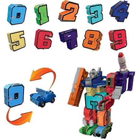 Pocket Morphers Dönüşebilen Numaralar 10'lu Set