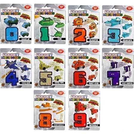 Pocket Morphers Dönüşebilen Numaralar 10'lu Set