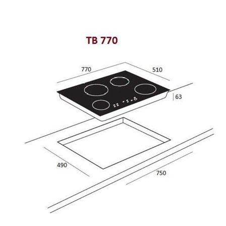 Teka Siyah Ankastre Set  ( HLB 8416 Airfry Fırın BK - TB 770  BK - TVT 90 BK) 